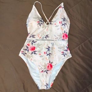 One-piece Floral Bathing suit